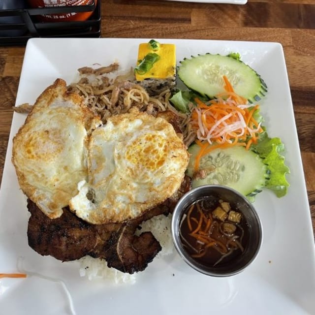 G3.  Grilled pork chop combo.