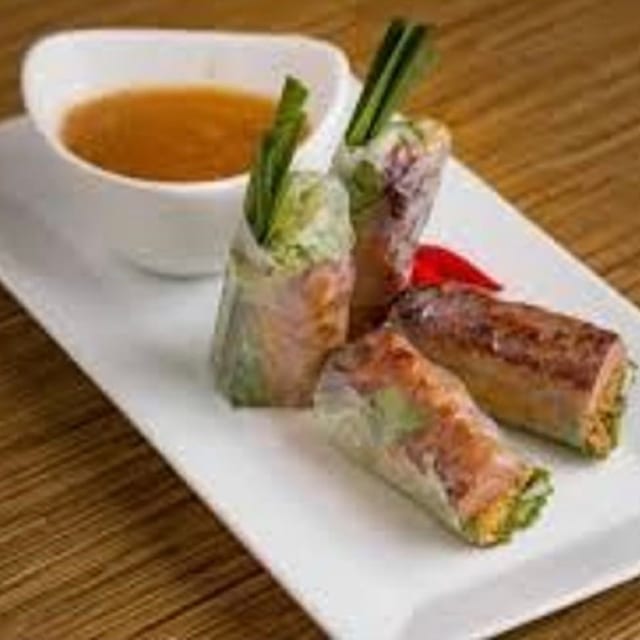 A8.  Grill pork sausage rolls/ nem nuong.